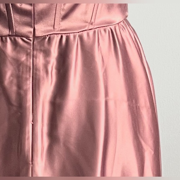 WAYF Women’s Mauve Corset Midi Dress Size Small - Picture 8 of 8